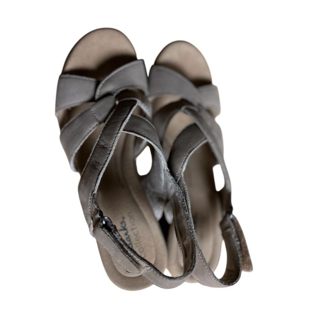 Clarks Women's ran Leather Slingback Sandals Size 7 Casual Summer